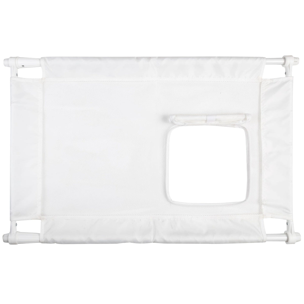 Pet Life Porta Gate Anti-Drilling Nylon Mesh Collapsible Folding Travel Safety Pet Cat Dog Gate w/ Zippered Entrance
