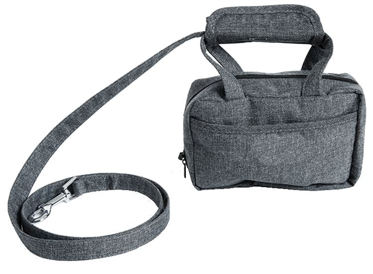 Pet Life Posh Walk Purse Dog Leash, Accessory Holder and Waste Bag Dispenser
