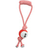 Pet Life Pull Away All Natural Jute Rope and Tennis Ball Dog Toy