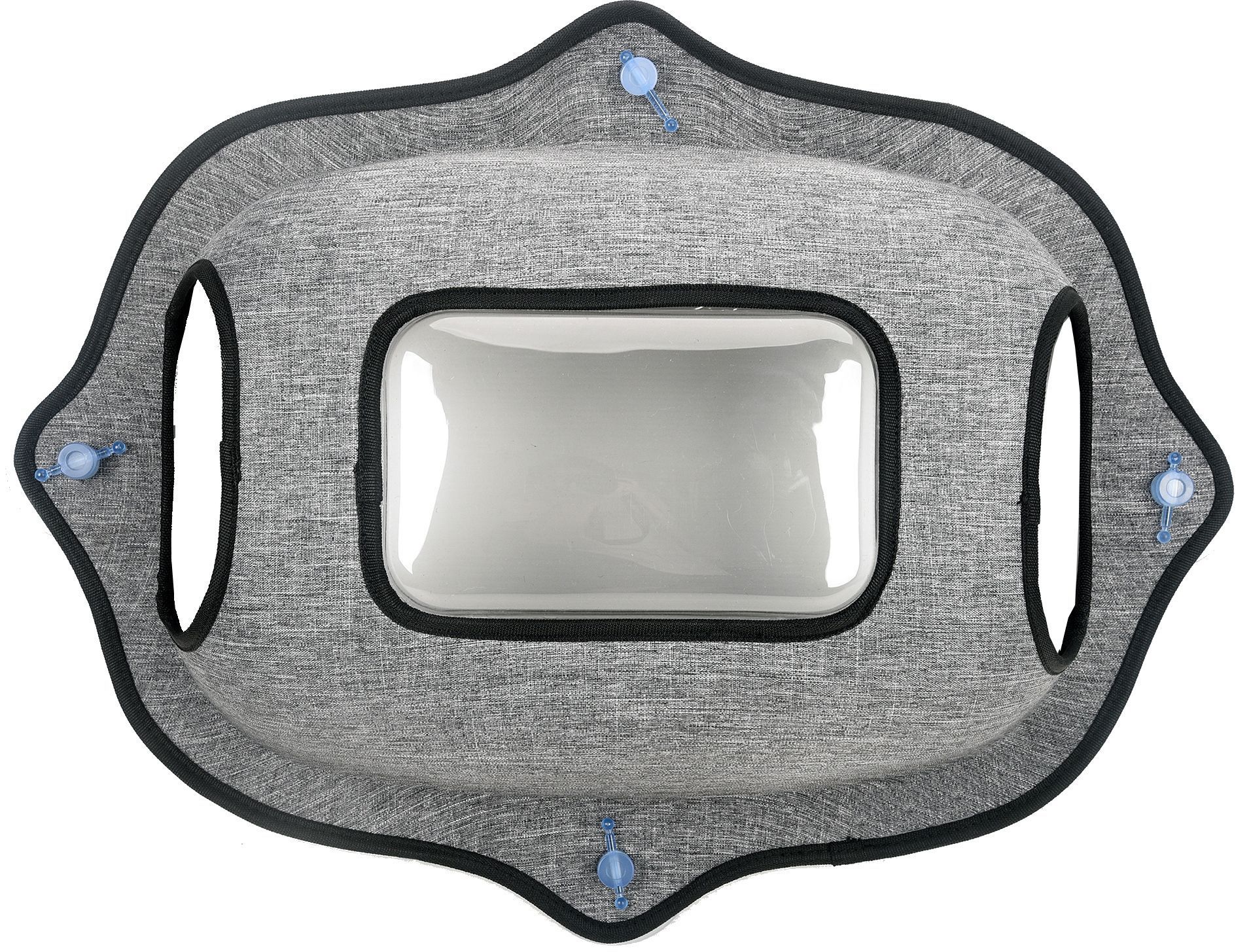 Pet Life Purr-view See-through Suction Cup Kitty Cat Lounger and Bed