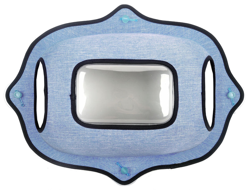 Pet Life Purr-view See-through Suction Cup Kitty Cat Lounger and Bed