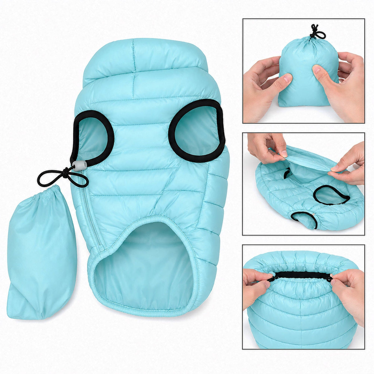 Pet Life Pursuit Quilted Ultra-Plush Thermal Dog Jacket | HT Animal Supply