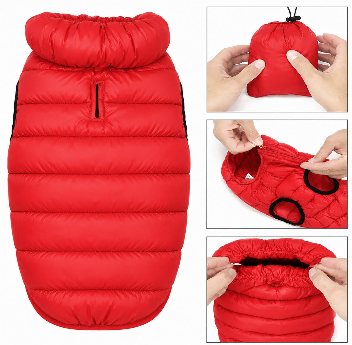 Pet Life Pursuit Quilted Ultra-Plush Thermal Dog Jacket | HT Animal Supply