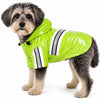 Pet Life Reflecta-Glow Reflective Waterproof Adjustable Dog Raincoat Jacket w/ Removable Hood