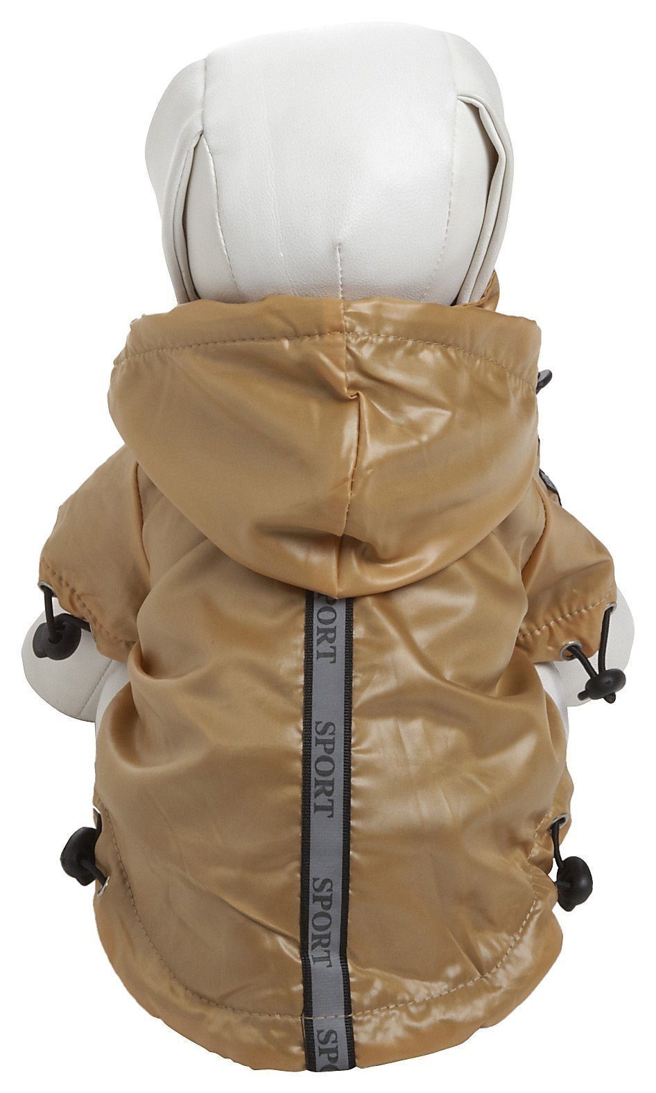 Pet Life Reflecta-Sport Multi-Adjustable Reflective Weather-Proof Dog Raincoat w/ Removable Hood