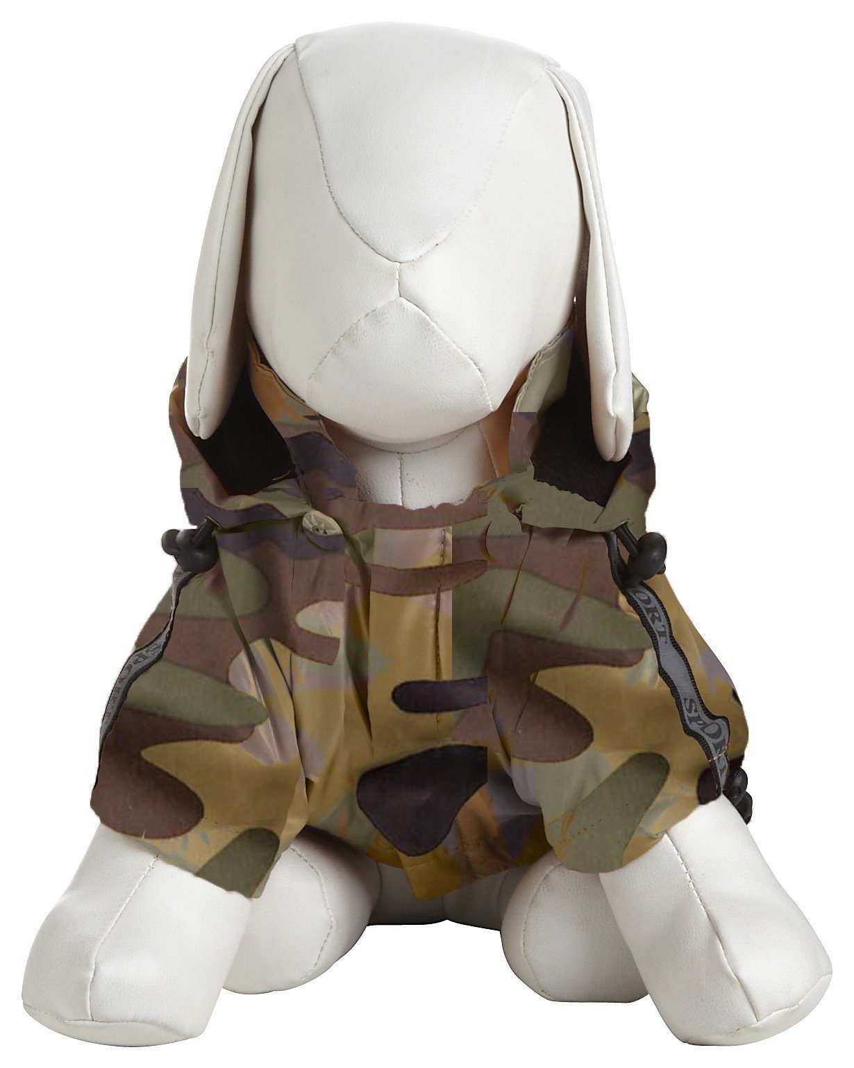 Pet Life ® Reflecta-Sport Multi-Adjustable Reflective Weather-Proof Dog Raincoat w/ Removable Hood