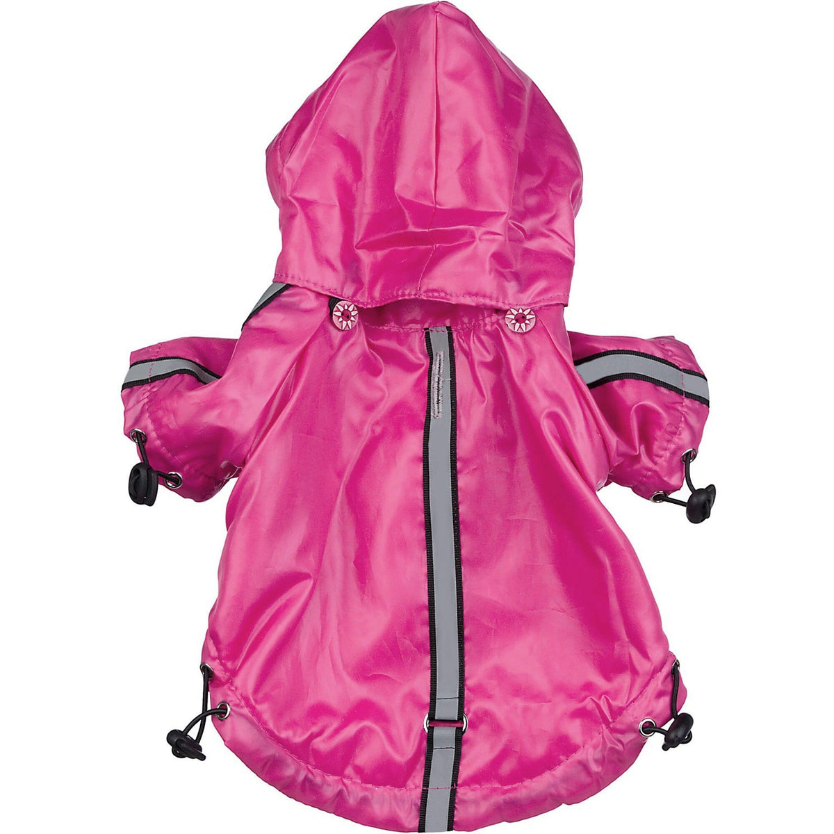 Pet Life Reflecta-Sport Multi-Adjustable Reflective Weather-Proof Dog Raincoat w/ Removable Hood | HT Animal Supply