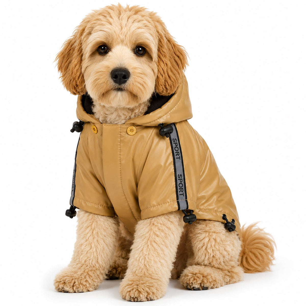 Pet Life Reflecta-Sport Multi-Adjustable Reflective Weather-Proof Dog Raincoat w/ Removable Hood | HT Animal Supply