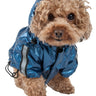 Pet Life ® Reflecta-Sport Multi-Adjustable Reflective Weather-Proof Dog Raincoat w/ Removable Hood
