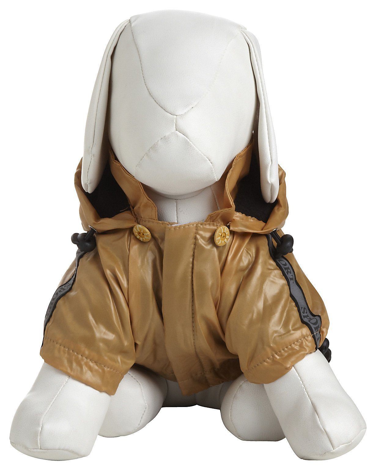 Pet Life ® Reflecta-Sport Multi-Adjustable Reflective Weather-Proof Dog Raincoat w/ Removable Hood