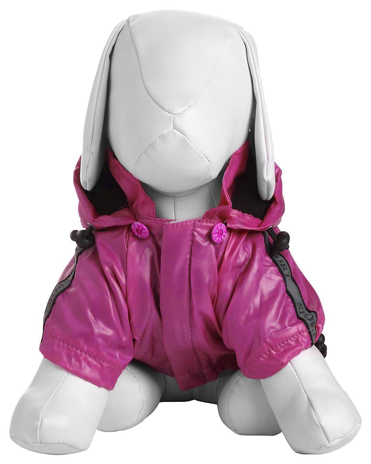Pet Life Reflecta-Sport Multi-Adjustable Reflective Weather-Proof Dog Raincoat w/ Removable Hood