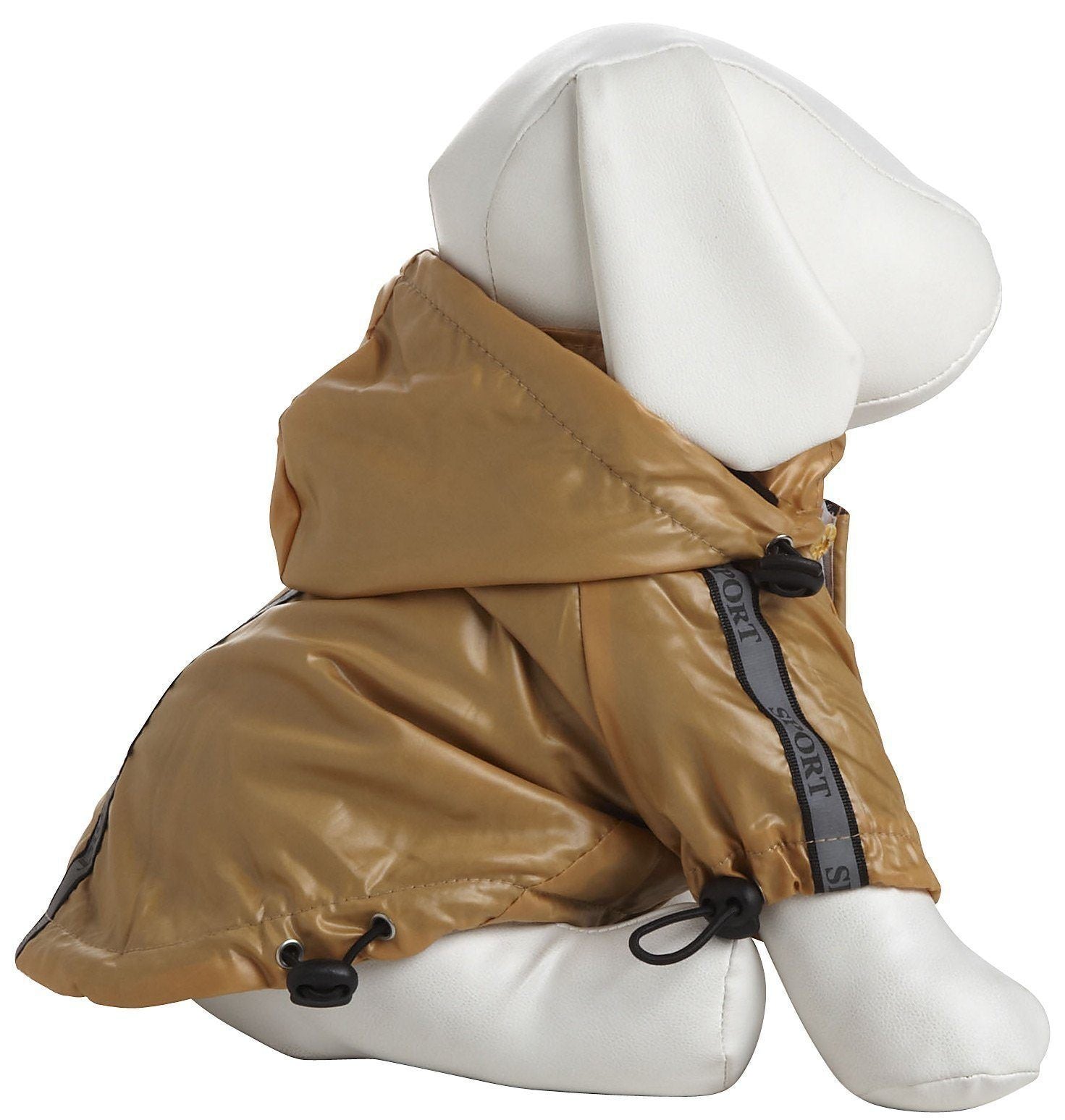 Pet Life Reflecta-Sport Multi-Adjustable Reflective Weather-Proof Dog Raincoat w/ Removable Hood