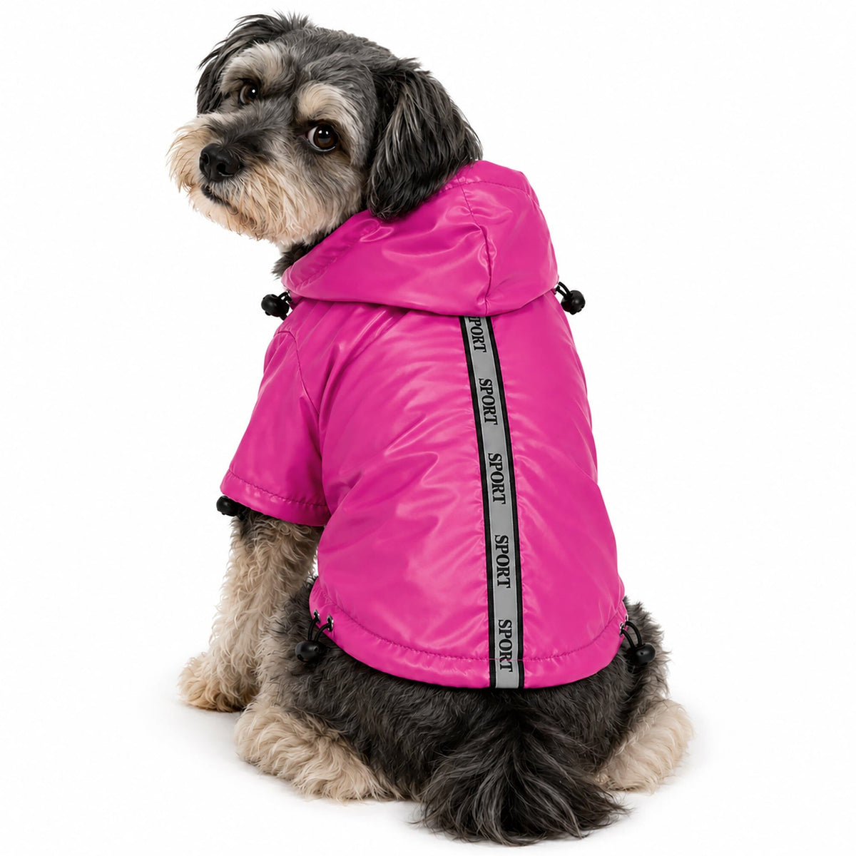 Pet Life Reflecta-Sport Multi-Adjustable Reflective Weather-Proof Dog Raincoat w/ Removable Hood | HT Animal Supply