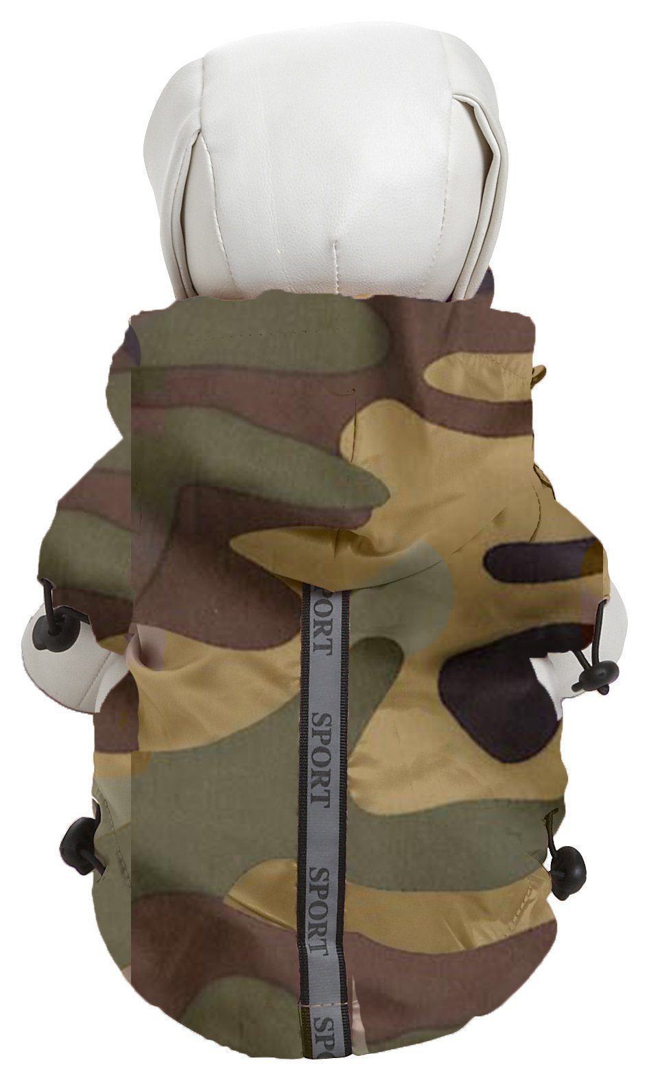 Pet Life ® Reflecta-Sport Multi-Adjustable Reflective Weather-Proof Dog Raincoat w/ Removable Hood