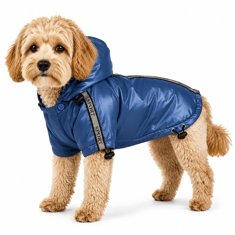Pet Life Reflecta-Sport Multi-Adjustable Reflective Weather-Proof Dog Raincoat w/ Removable Hood | HT Animal Supply