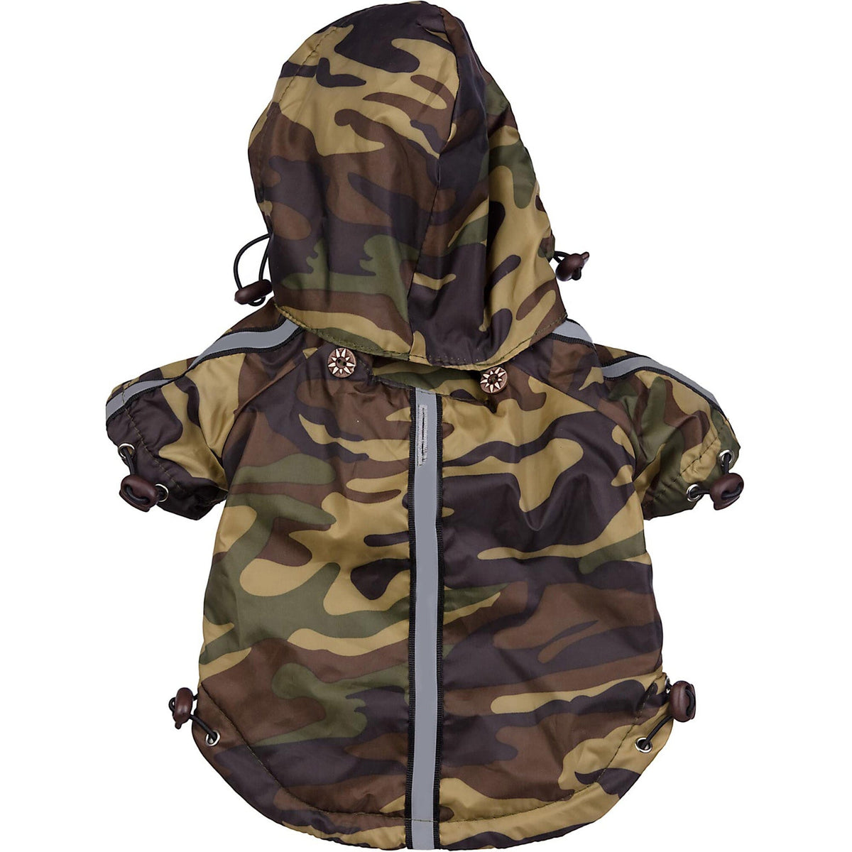 Pet Life Reflecta-Sport Multi-Adjustable Reflective Weather-Proof Dog Raincoat w/ Removable Hood | HT Animal Supply