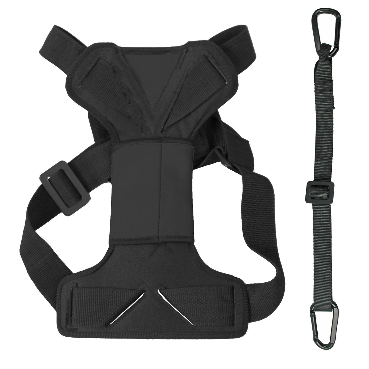 Pet Life Road-To-Safety Pet Dog Carseat Harness Securer w/ Detachable Swivel Hook
