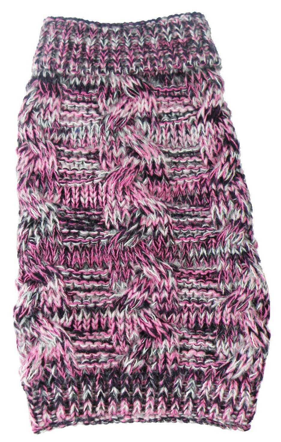 Pet Life Royal Bark Heavy Cable Knitted Designer Fashion Dog Sweater