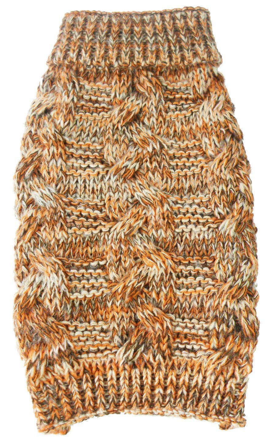 Pet Life Royal Bark Heavy Cable Knitted Designer Fashion Dog Sweater