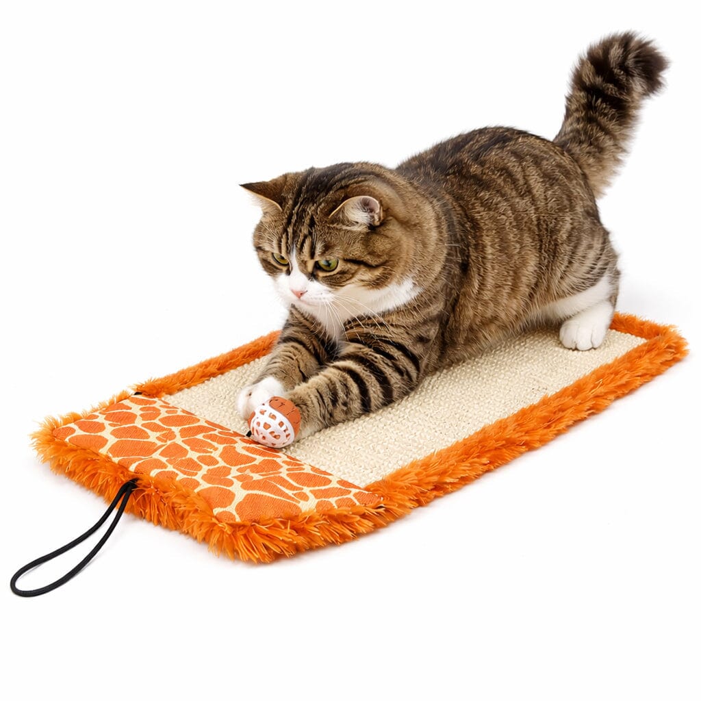 Pet Life Scrape-Away Sisal and Jute Hanging Carpet Cat Scratcher Toy | HT Animal Supply
