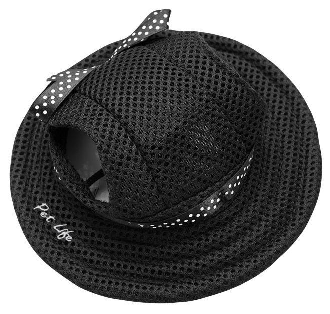 Pet Life Sea Spot Sun UV Protectant Adjustable Fashion Mesh Brimmed Dog Hat Cap