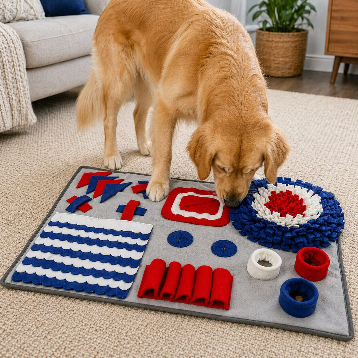 Pet Life Sniffer Snack Interactive Feeding Pet Snuffle Mat | HT Animal Supply