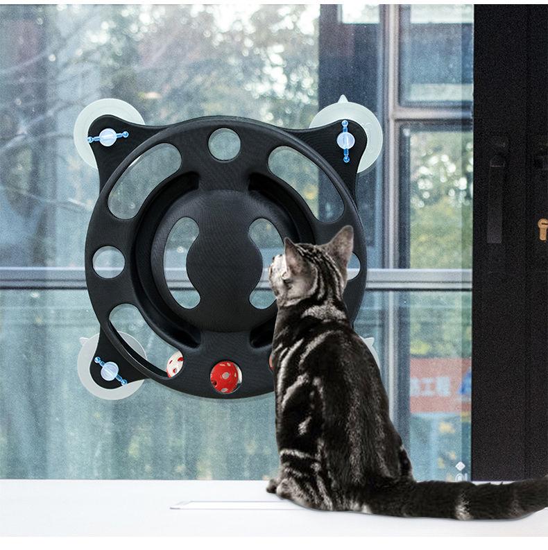 Pet Life Sticky-Swipe Interactive Suction Cup Kitty Cat Toy