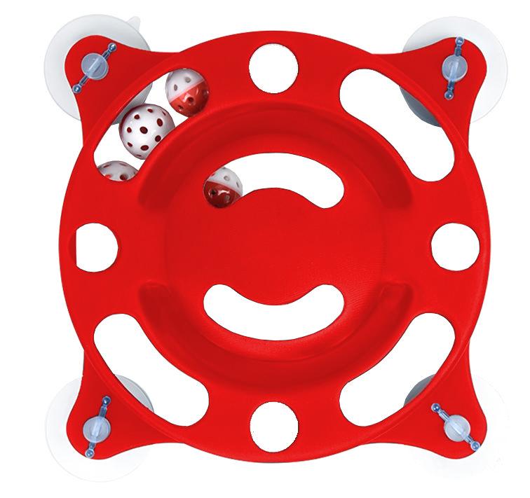 Pet Life Sticky-Swipe Interactive Suction Cup Kitty Cat Toy