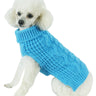 Pet Life ® Swivel-Swirl Heavy Cable Knitted Fashion Designer Dog Sweater