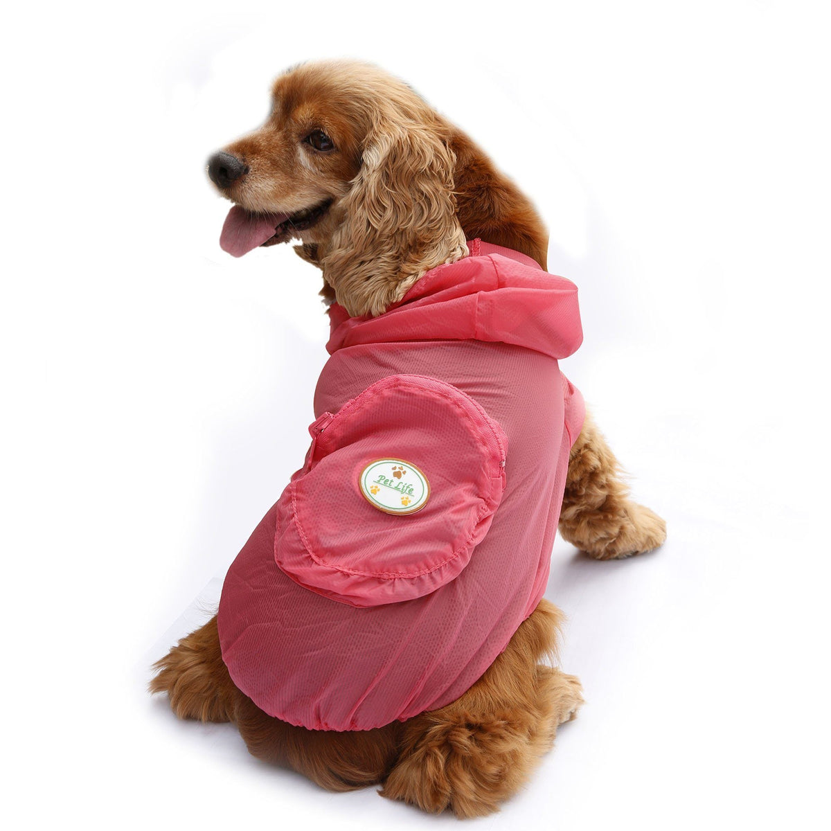 Pet Life Thunder Paw Ultimate Waterproof Collapsible Multi-Adjustable Travel Dog Raincoat