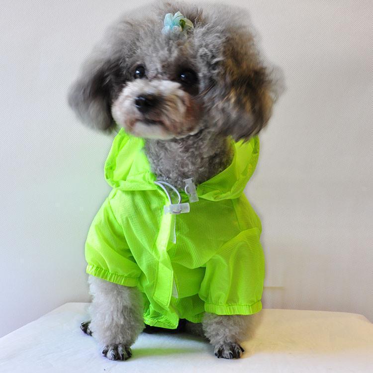 Pet Life Thunder Paw Ultimate Waterproof Collapsible Multi-Adjustable Travel Dog Raincoat