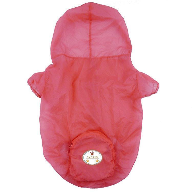 Pet Life Thunder Paw Ultimate Waterproof Collapsible Multi-Adjustable Travel Dog Raincoat
