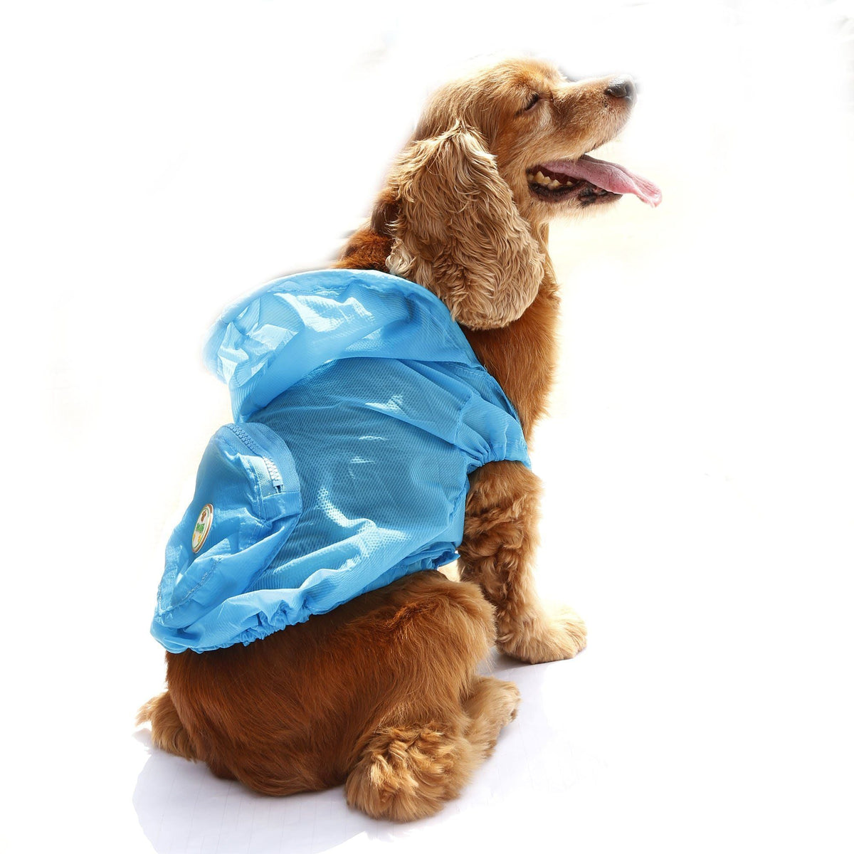 Pet Life Thunder Paw Ultimate Waterproof Collapsible Multi-Adjustable Travel Dog Raincoat