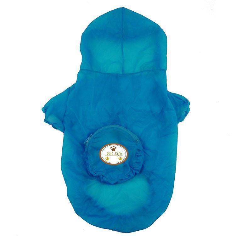 Pet Life Thunder Paw Ultimate Waterproof Collapsible Multi-Adjustable Travel Dog Raincoat