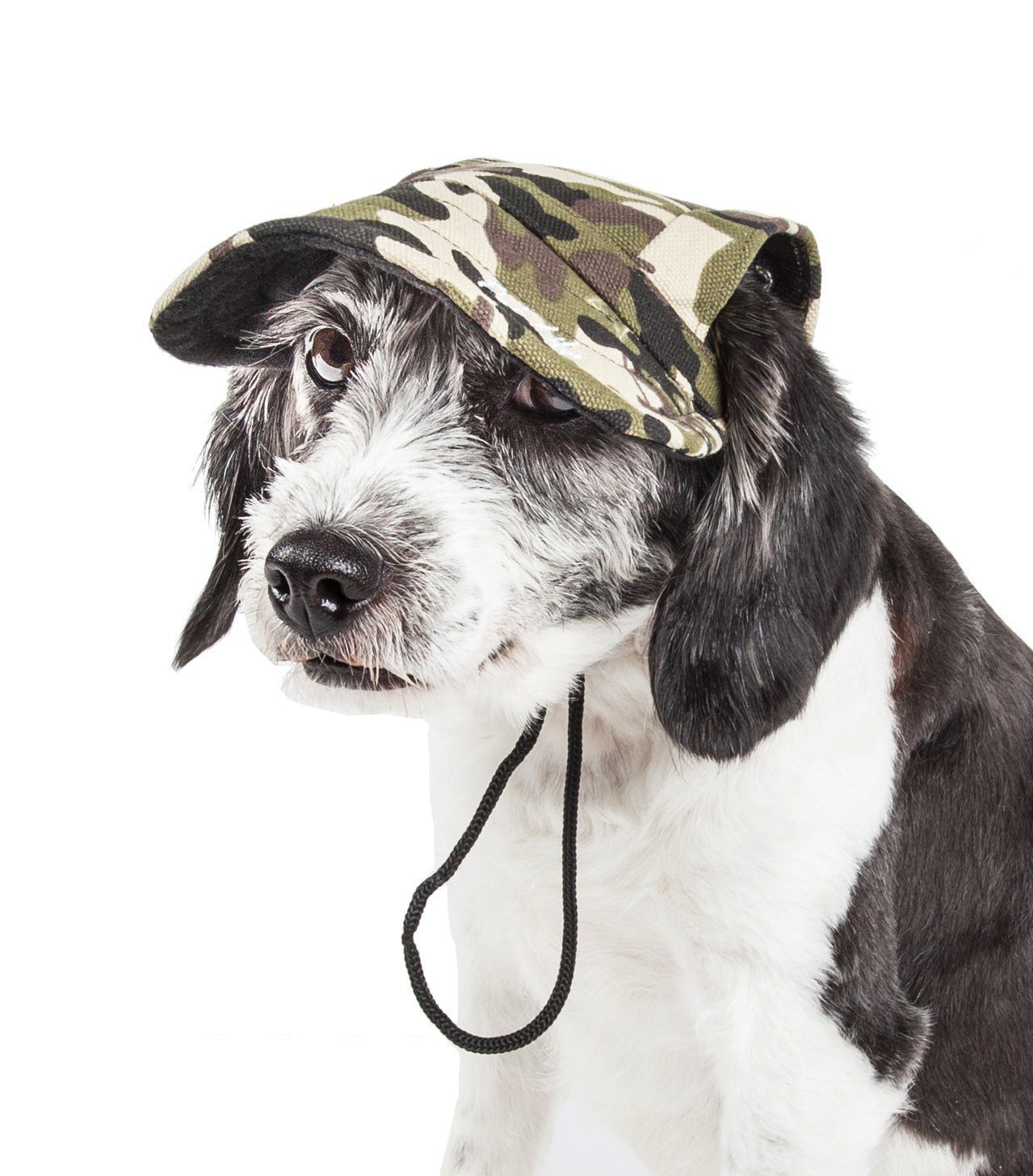 Pet Life Torrential Downfour Camouflage UV Protectant Adjustable Fashion Dog Hat Cap