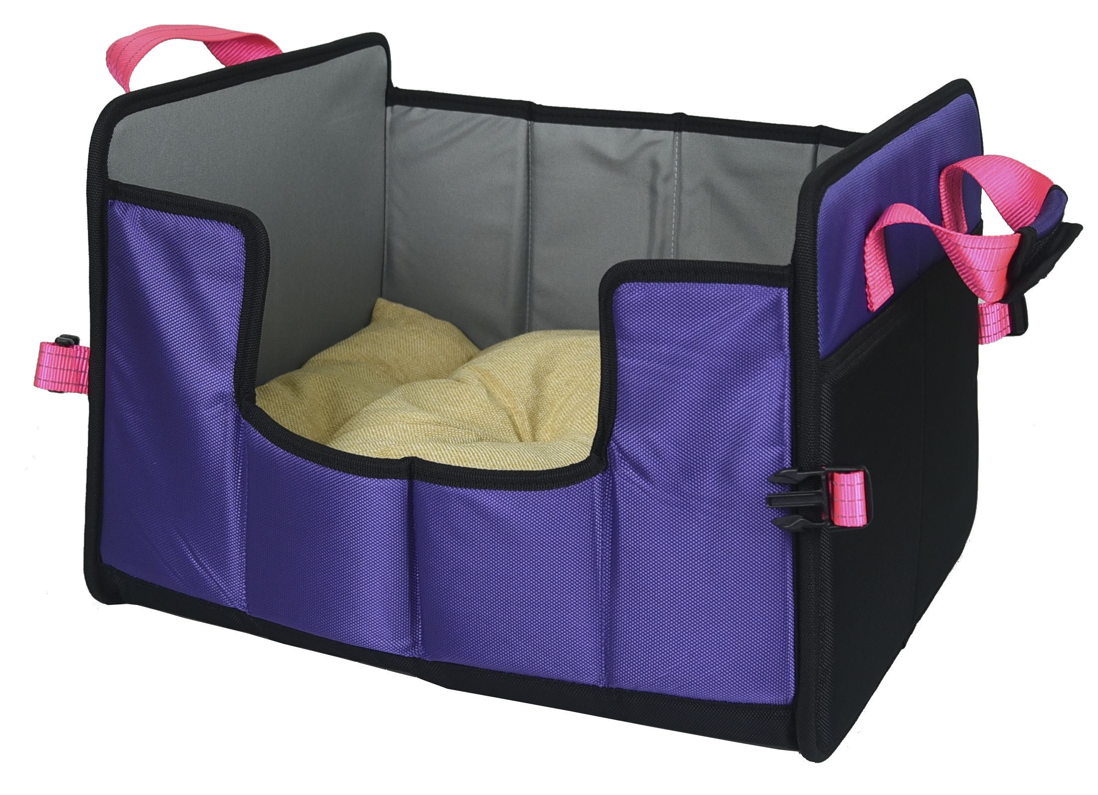 Pet Life Travel-Nest Folding Travel Cat and Dog Bed