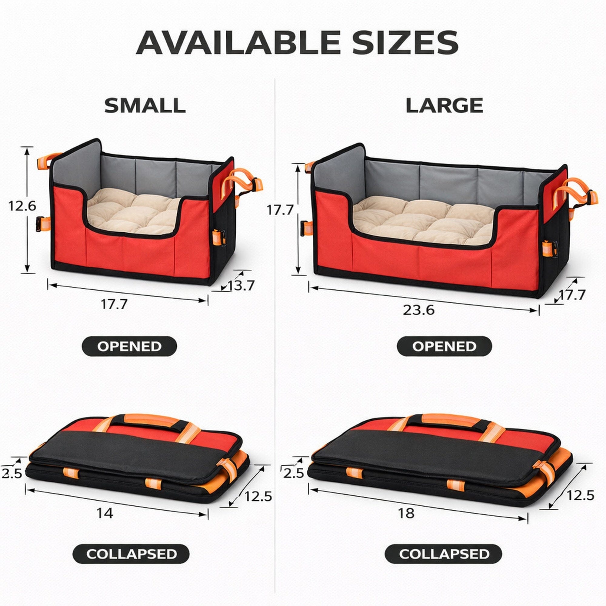 Pet Life Travel-Nest Folding Travel Cat and Dog Bed