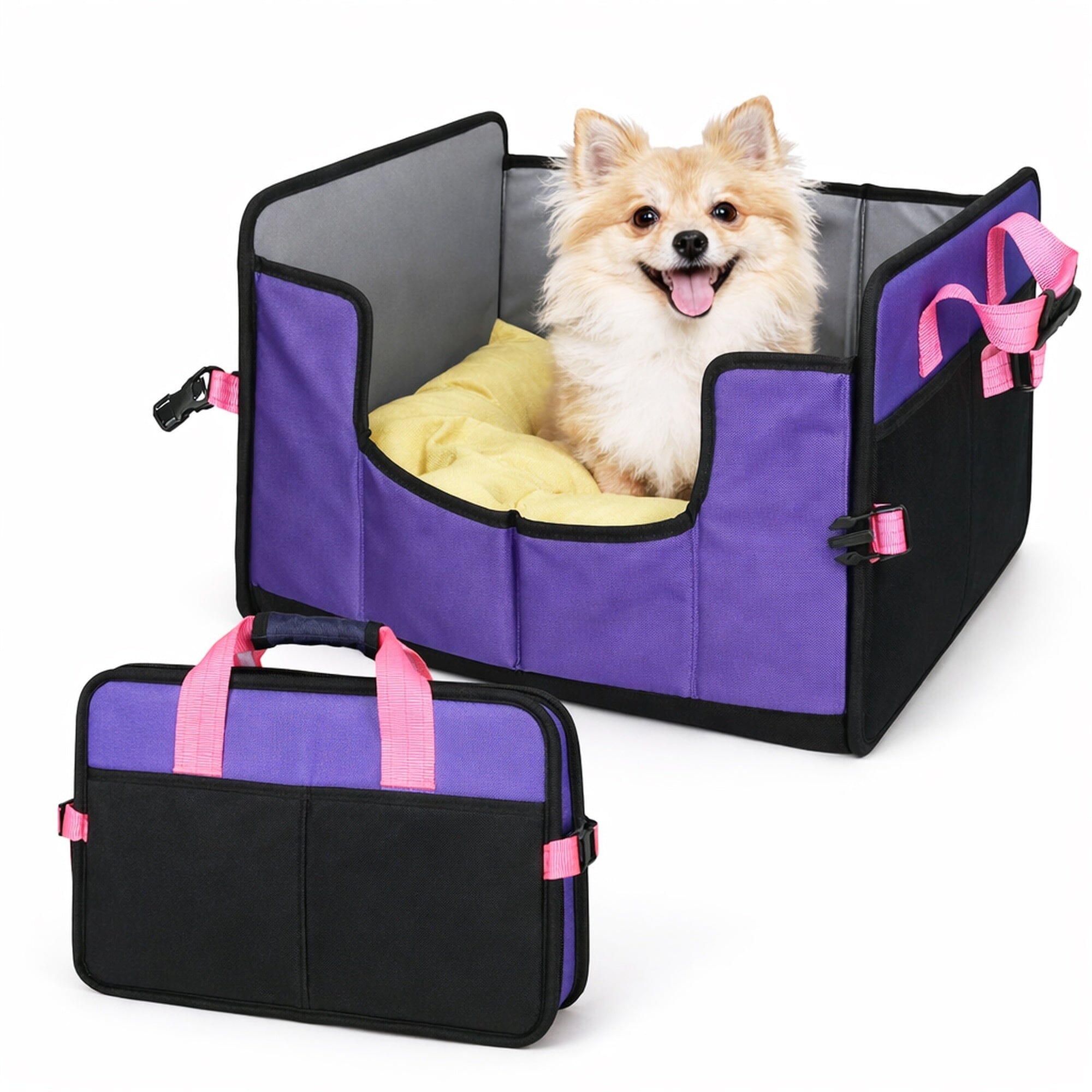 Pet Life Travel-Nest Folding Travel Cat and Dog Bed