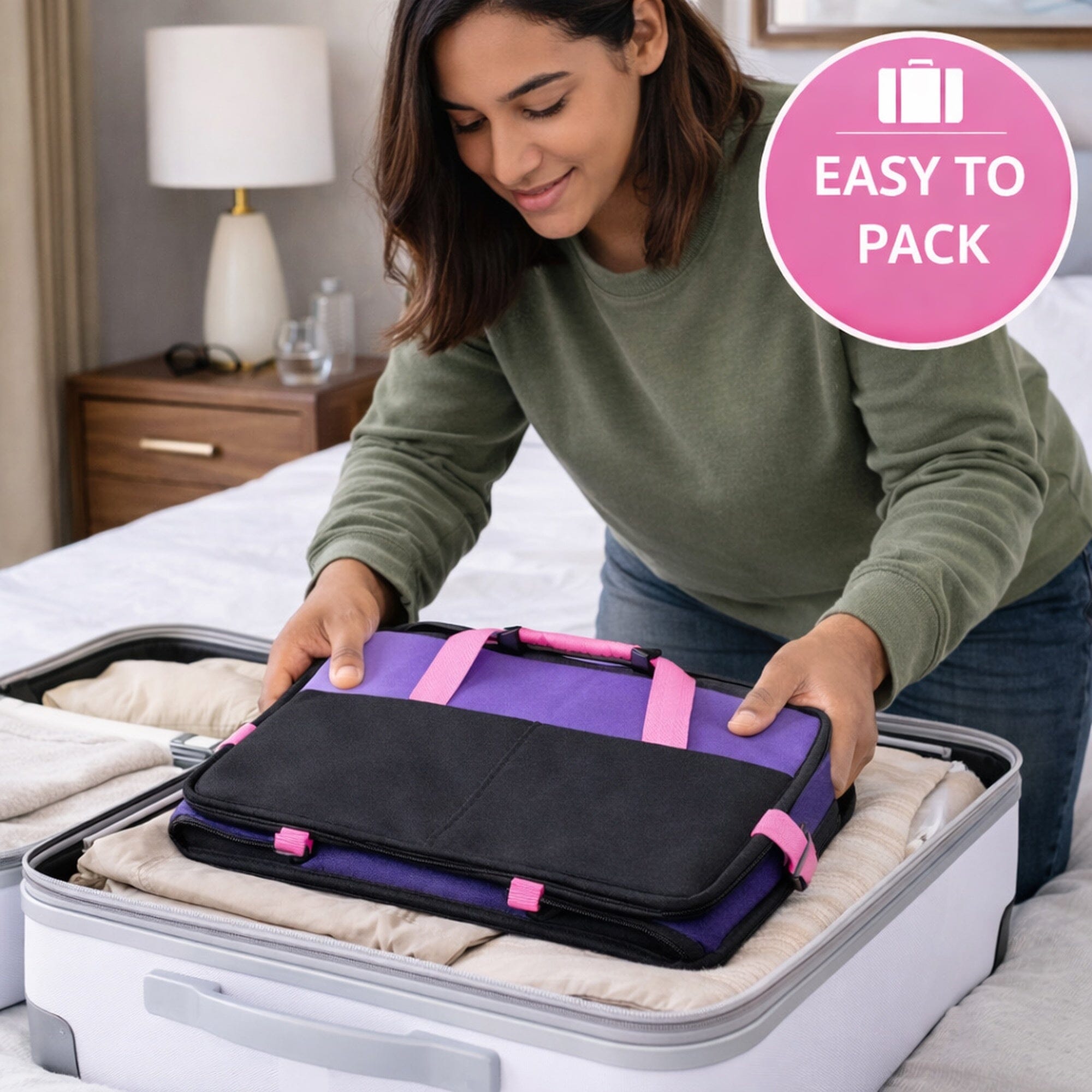 Pet Life Travel-Nest Folding Travel Cat and Dog Bed