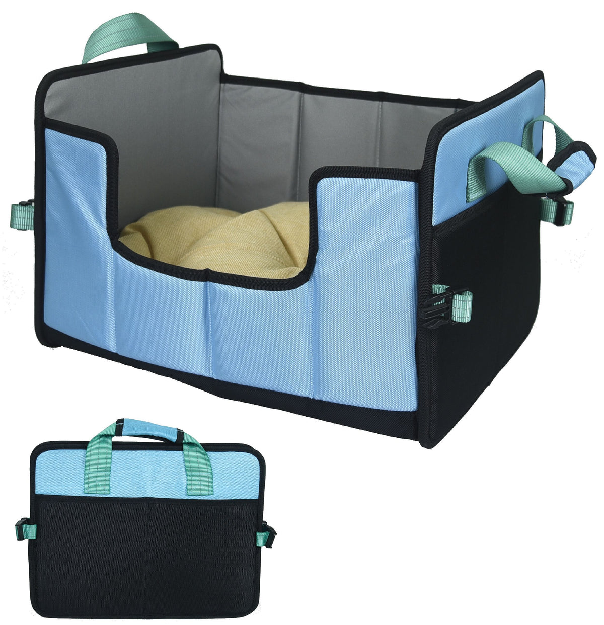 Pet Life ® Travel-Nest Folding Travel Cat and Dog Bed