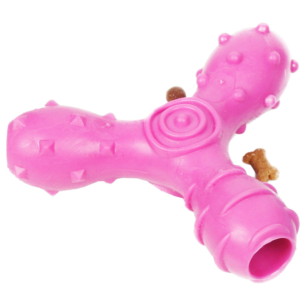 Pet Life Tri-Chew Treat Dispensing and Chewing Interactive TPR Dog Toy | HT Animal Supply