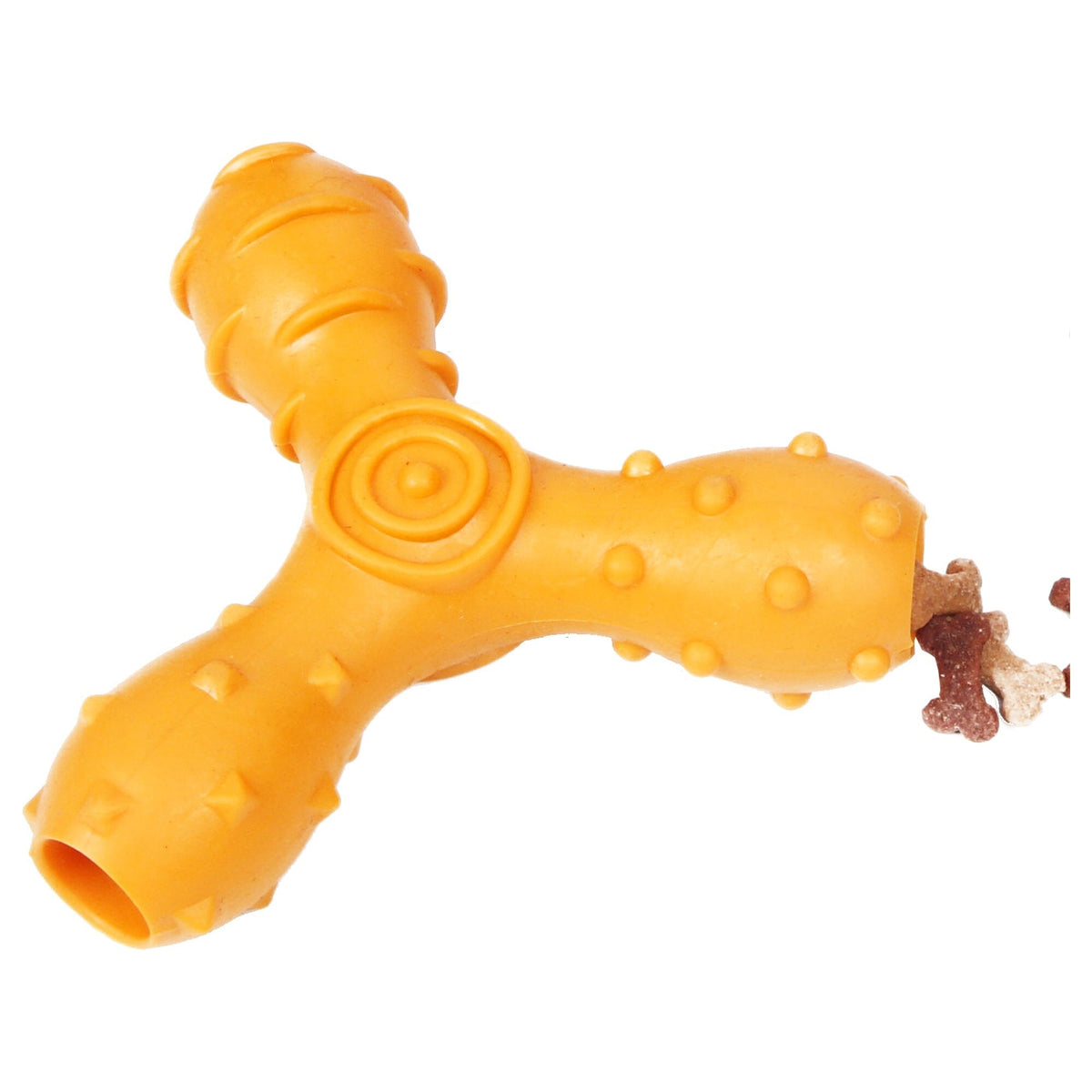 Pet Life Tri-Chew Treat Dispensing and Chewing Interactive TPR Dog Toy | HT Animal Supply
