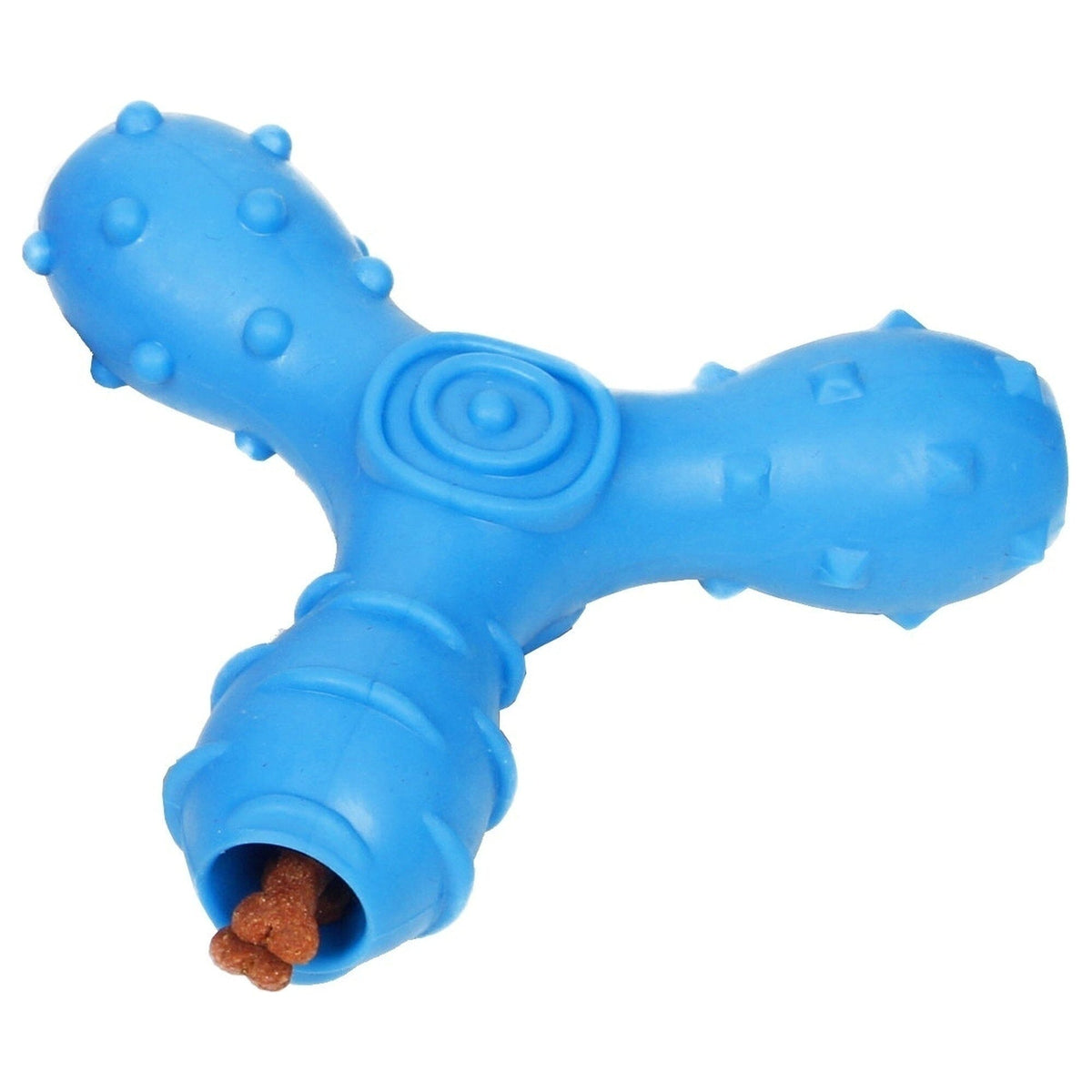 Pet Life Tri-Chew Treat Dispensing and Chewing Interactive TPR Dog Toy | HT Animal Supply