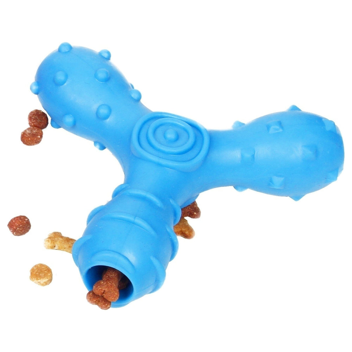 Pet Life Tri-Chew Treat Dispensing and Chewing Interactive TPR Dog Toy | HT Animal Supply