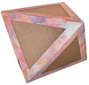 Pet Life Triangular Puzzle Designer Premium Quality Kitty Cat Scratcher Lounge Toy and House with Catnip