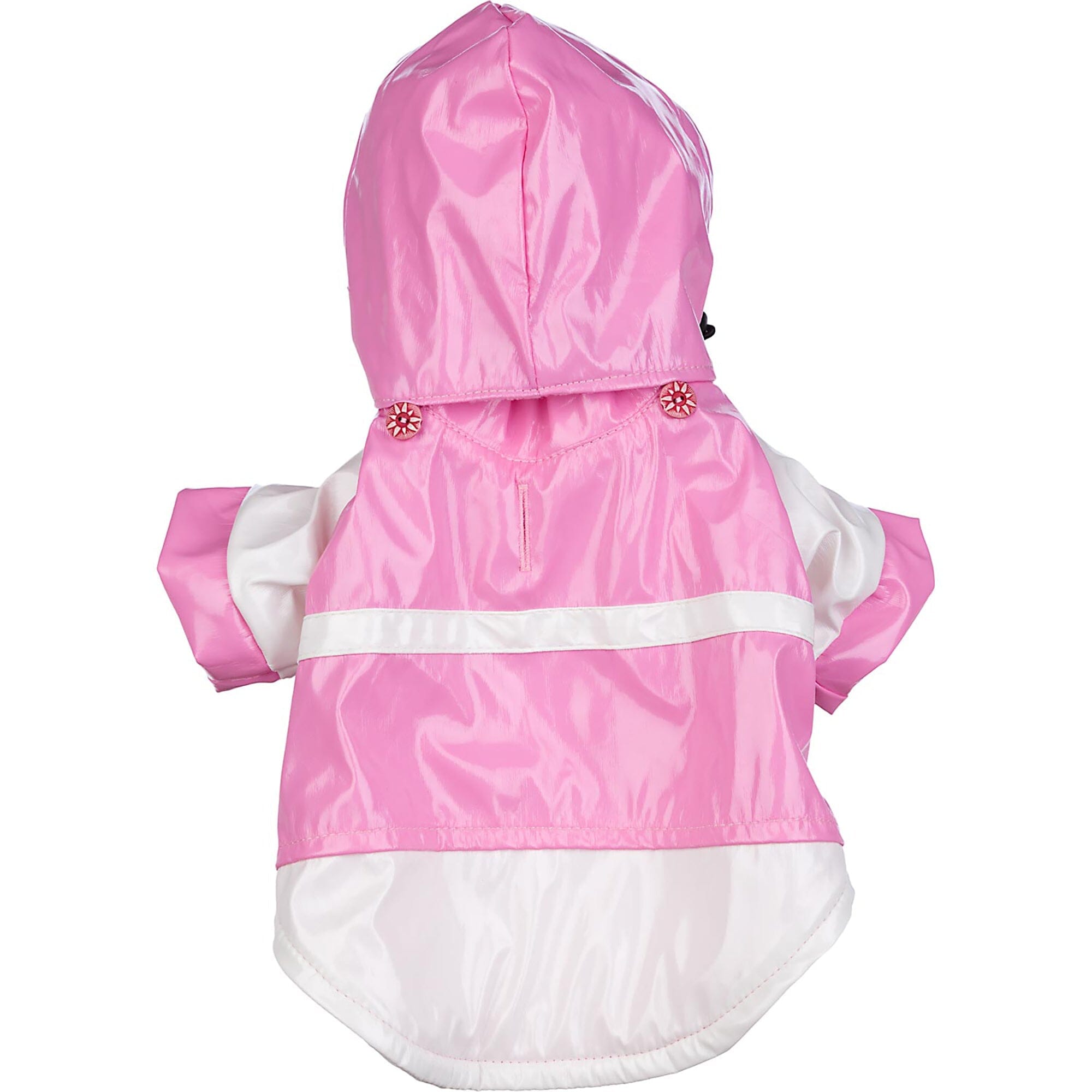 Pet Life Two-Tone Waterproof Adjustable Dog Raincoat Jacket w/ Removable Hood | HT Animal Supply