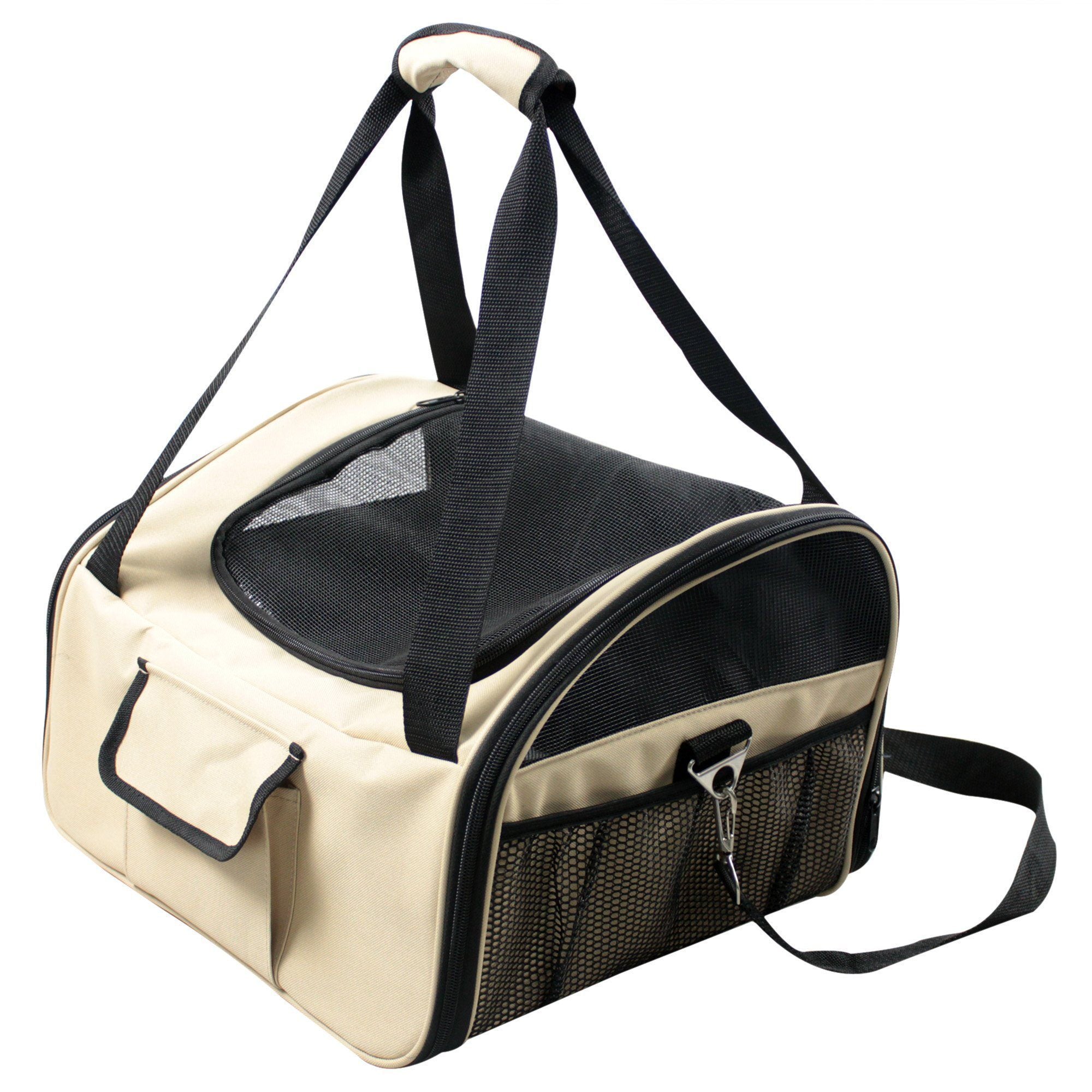 Pet Life Ultra-Lock Collapsible Safety Travel Wire Folding Pet Dog Carseat Car Seat Carrier crate