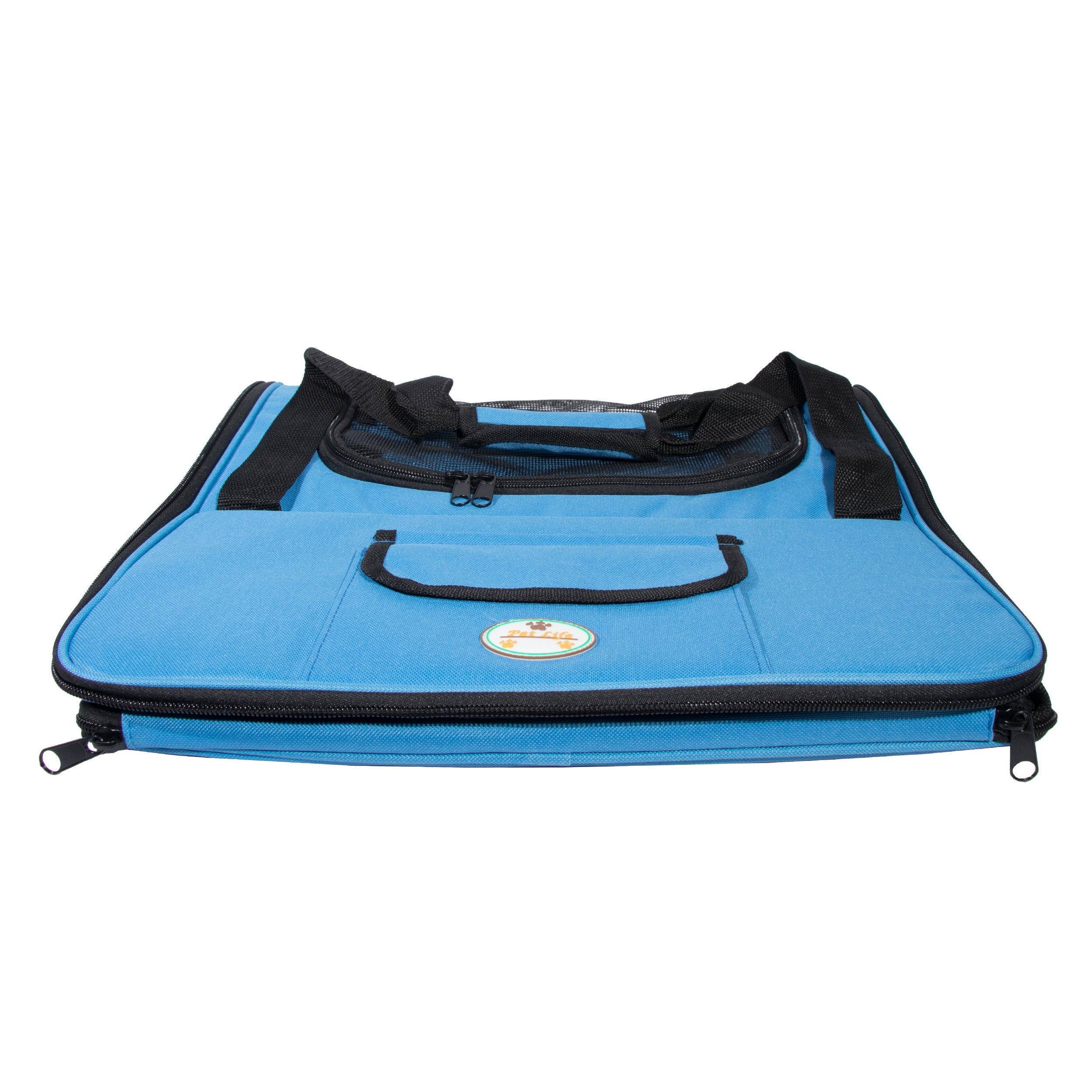 Pet Life Ultra-Lock Collapsible Safety Travel Wire Folding Pet Dog Carseat Car Seat Carrier crate