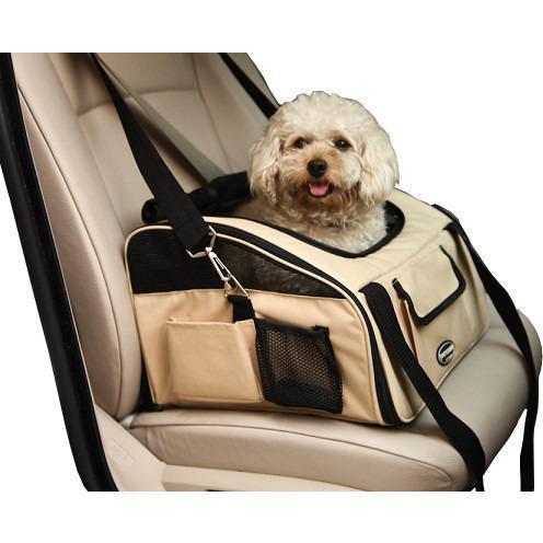 Pet Life ® Ultra-Lock Collapsible Safety Travel Wire Folding Pet Dog Carseat Car Seat Carrier crate