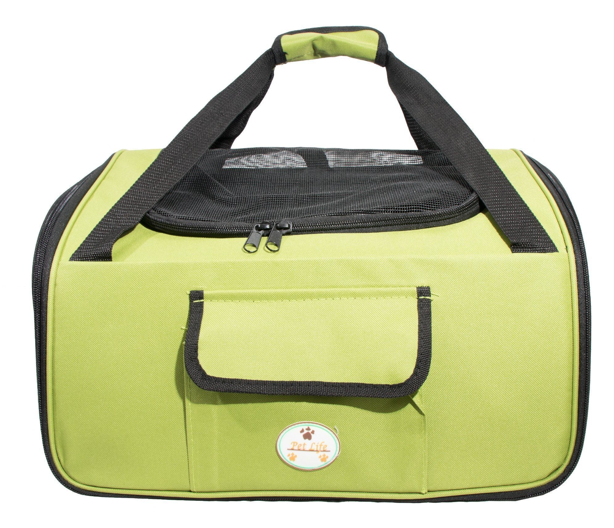 Pet Life Ultra-Lock Collapsible Safety Travel Wire Folding Pet Dog Carseat Car Seat Carrier crate
